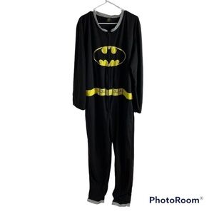 Batman Union Bodysuit XL Removable Cape Fleece Men’s Halloween Costume